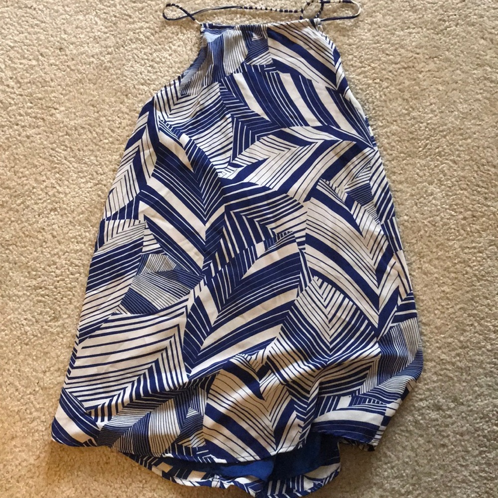 Halter spring blue backless dress from Olivaceous